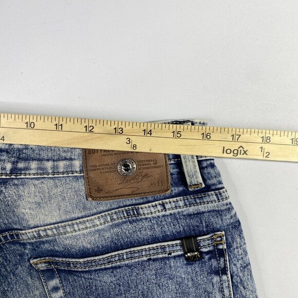 Buffalo David Jeans 32X32 Super Max-X Skinny Slim Denim Stretch Stone Wash - Picture 13 of 16